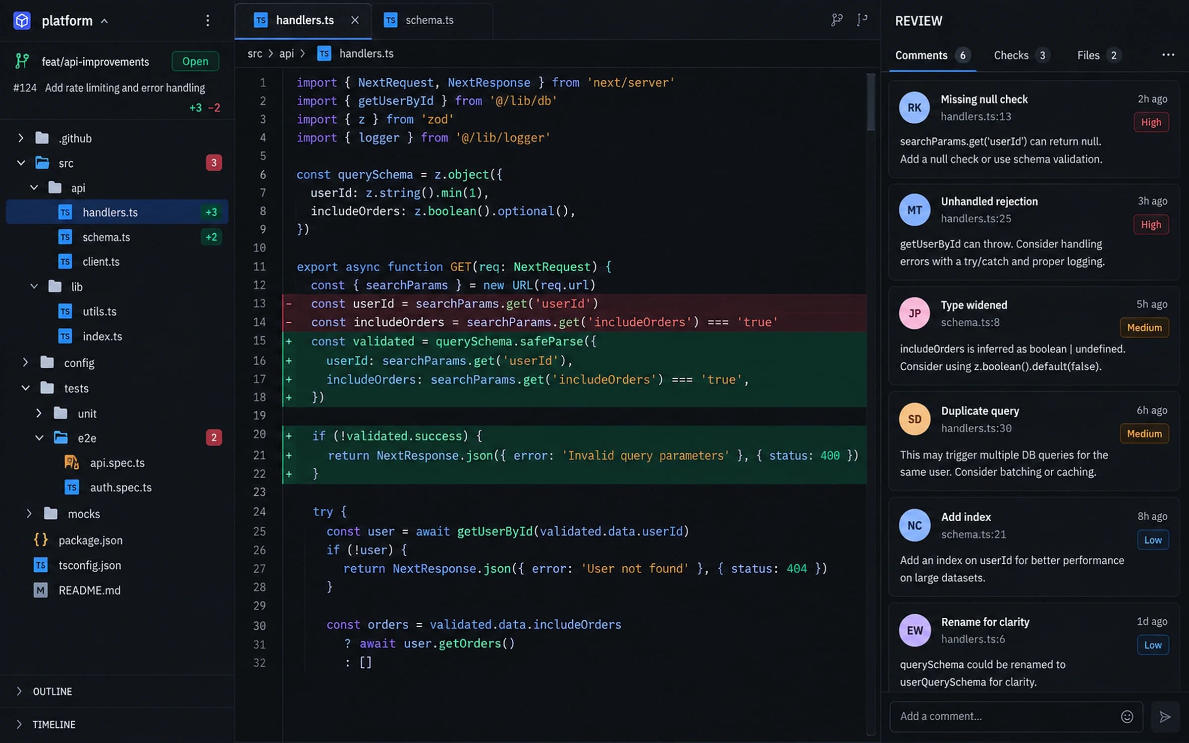 FORGE, ai software engineering platform — product interface